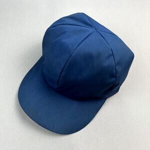 Vintage Trapper Hat Cap Fitted 7 Blue Flaps Quilt Lined United Hatters Union 80s